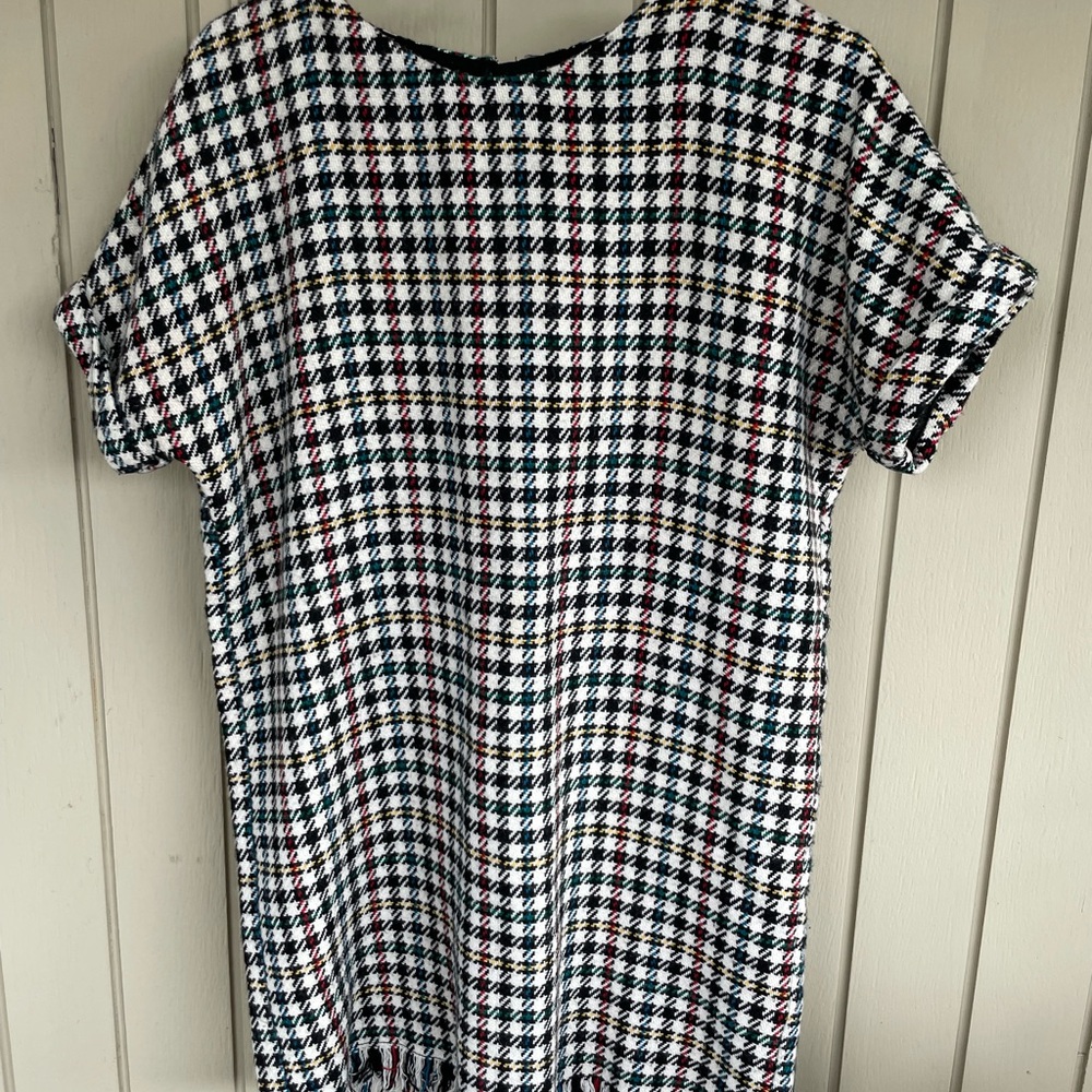 Zara Houndstooth Mini Dress